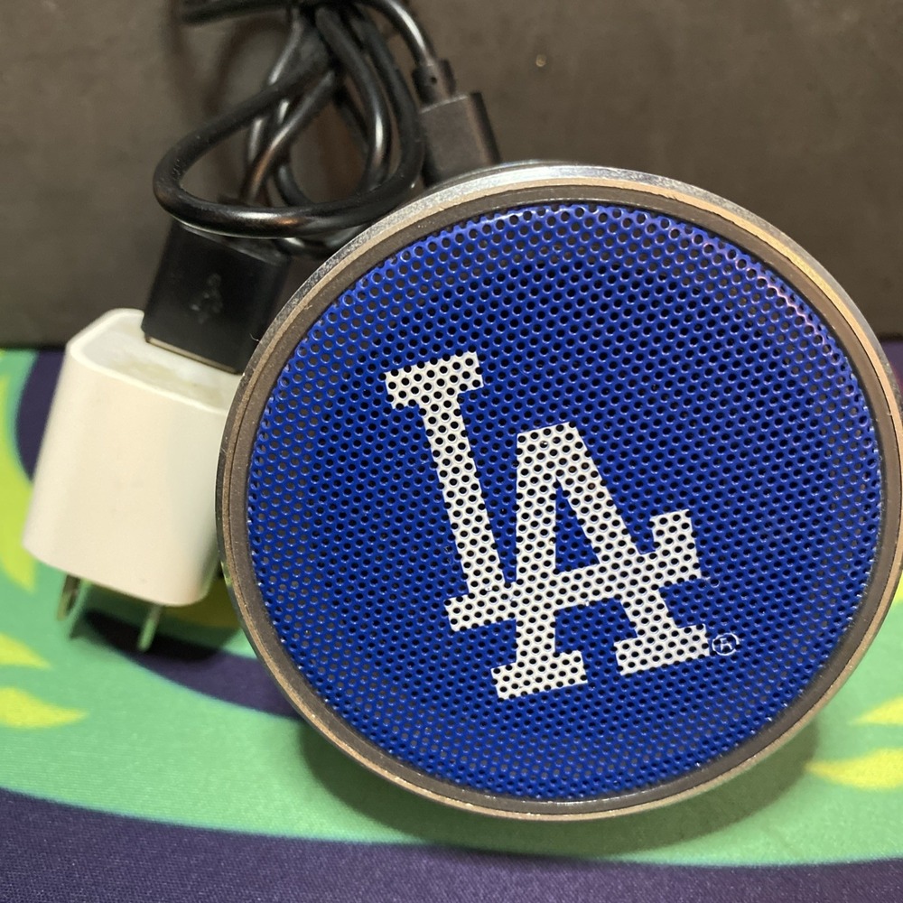 LA Dodgers Baseball Wireless Bluetooth Nitto Speaker 2.75" With Cord Nice C3